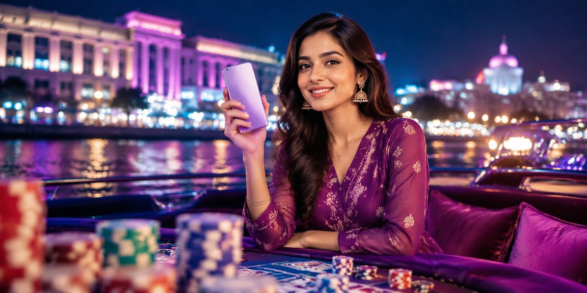 Player enjoying responsible gaming in Delhi setting