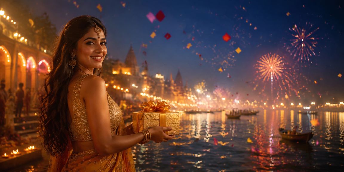 Indian entertainment scene with casino and cultural theme